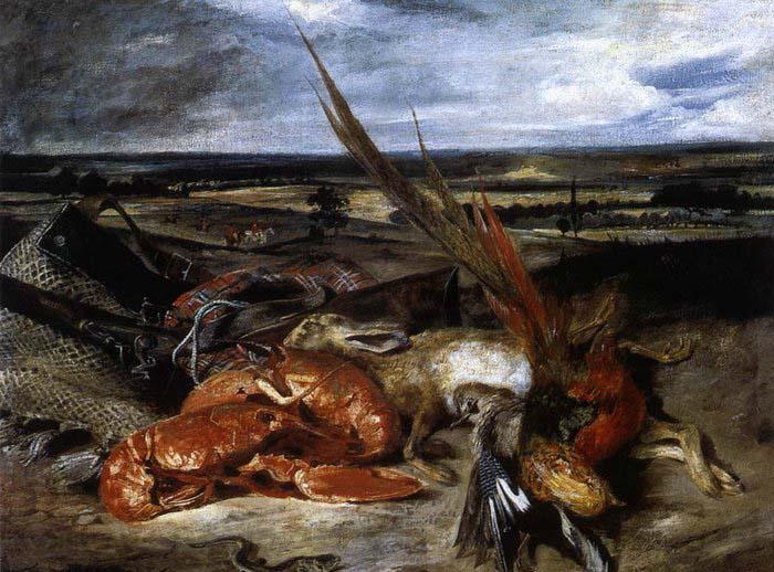 Eugene Delacroix Still-Life with Lobster